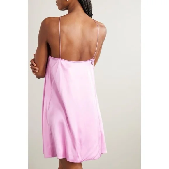 Acne Studios Women’s Size EU 40 US 8 Dumika Draped Satin Mini Dress Gala Party - Picture 2 of 11